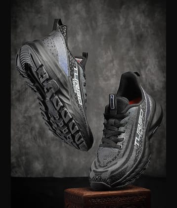 Action Black Men's Sports Running Shoes