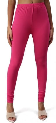 RATHNA APPARELS Churidar Ethnic wear Leggings (Rani Pink,Solid ) (S - Size)