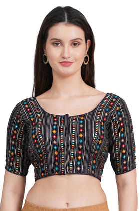 MRS RIGHT BLUE PRINTED COTTON PADDED BLOUSE FOR WOMEN AND GIRLS MRS RIGHT BLUE PRINTED COTTON PADDED BLOUSE FOR WOMEN AND GIRLS