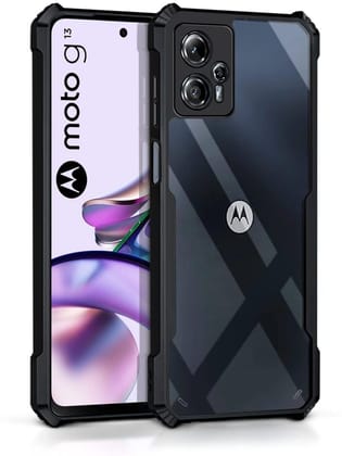 PLUGTECH Slim Shockproof Case | Matte Black Soft | Drop Protection | Precise Cutouts | Premium Mobile Cover for For Moto G13, Moto G23 PLUGTECH Slim Shockproof Case | Matte Black Soft | Drop Protection | Precise Cutouts | Premium Mobile Cover for For Moto G13, Moto G23