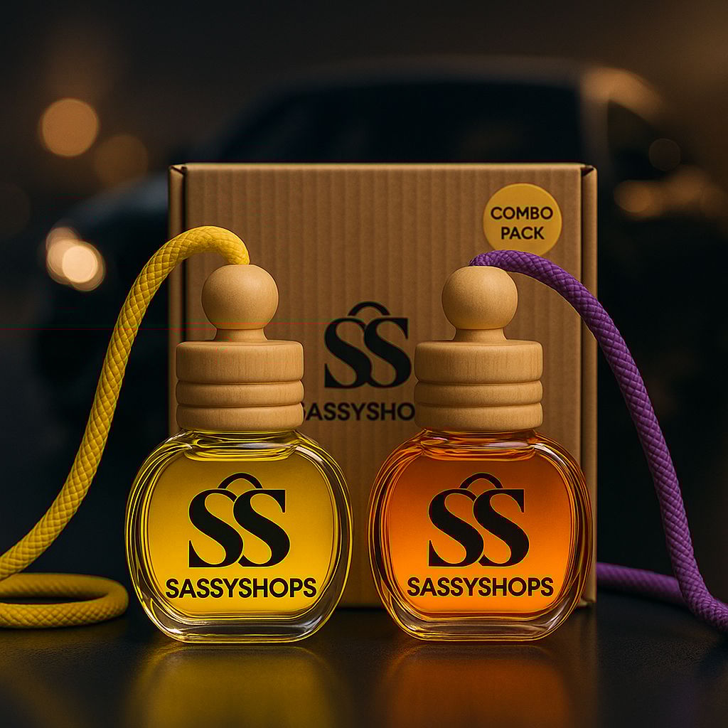 Zest & Zen Duo Combo (Pack of 2) | LemonRush & JassWave | Car Perfume Reed Diffuser | Car Fragrance