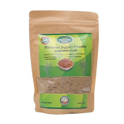 Marayur Jaggery Powder 500g Pure, Natural & Unrefined | Healthy Sugar Alternative from Kerala | No Additives, No Preservatives | 500g