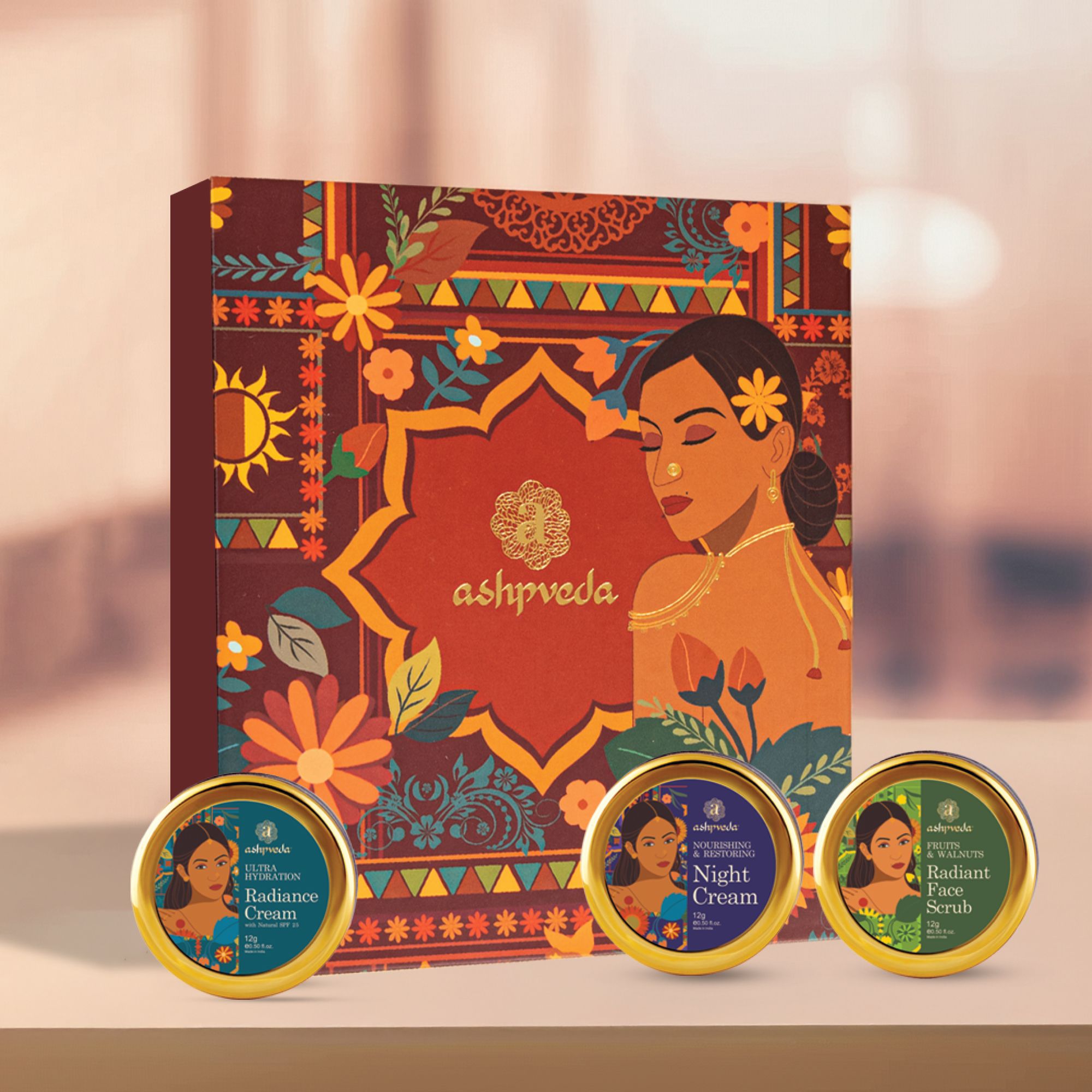 Ashpveda AM PM Plus Gift Box Day Night Face Care Kit