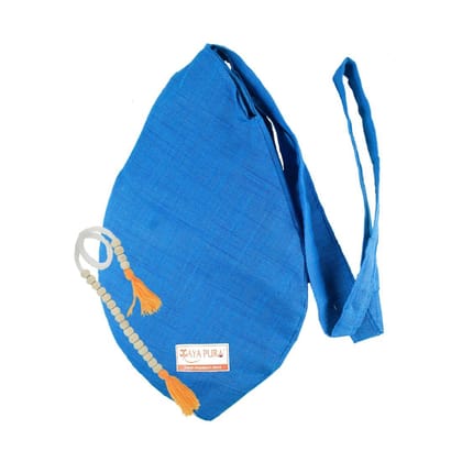 MAYAPURI Cotton Chanting Bag/Gomukhi Japa Mala Bag with Sakshi Mala Counter for Daily Mantra Jaap (Shadow Blue) MAYAPURI Cotton Chanting Bag/Gomukhi Japa Mala Bag with Sakshi Mala Counter for Daily Mantra Jaap (Shadow Blue)