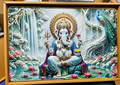Ganpati rectangle  frame