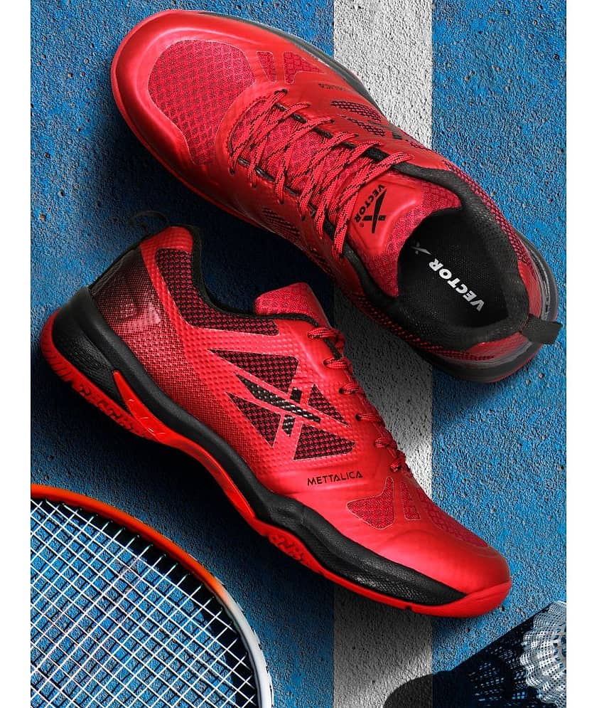 Vector X METTALICA Red Indoor Court Shoes