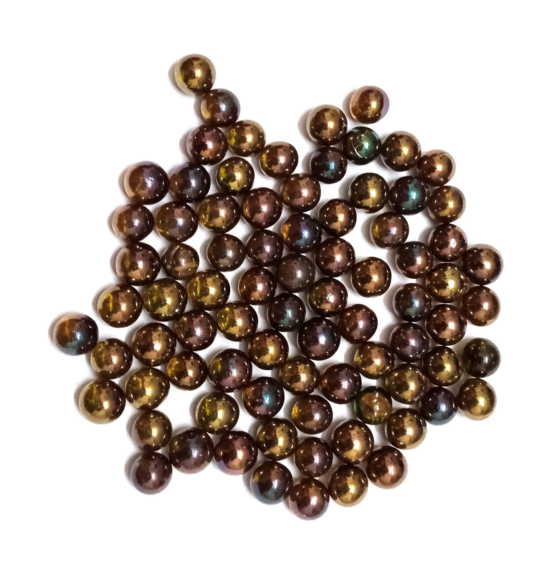 Nawani 100 Pcs. of Mini Size Glass Marbles with Shooter Unique Collection. Size - 1.3mm