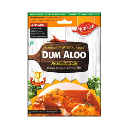 Nimkish Dum Aloo Ready to Cook Spice Mix | 60g | Onion Ginger Garlic Already in Mix | Himalayan Recipe Nimkish Dum Aloo Ready to Cook Spice Mix | 60g | Onion Ginger Garlic Already in Mix | Himalayan Recipe