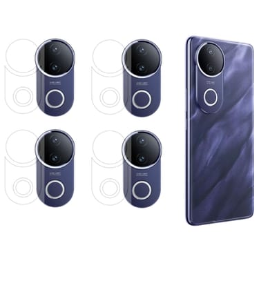 ISAAK Back Camera Lens Protector compatible for Vivo T4r 5G (Pack of 4) ISAAK Back Camera Lens Protector compatible for Vivo T4r 5G (Pack of 4)