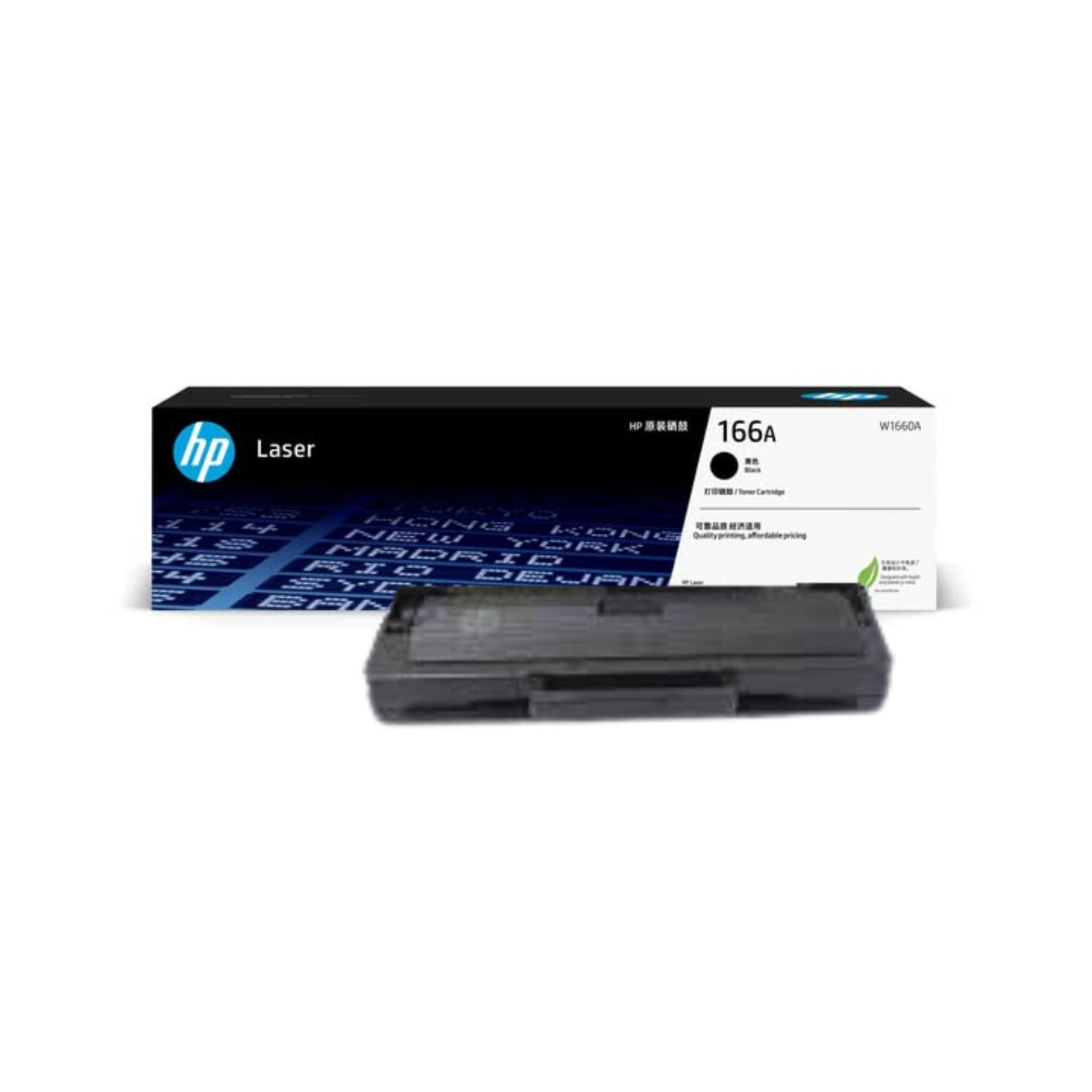HP 166A Black Original Laser Toner Cartridge (W1660A)
