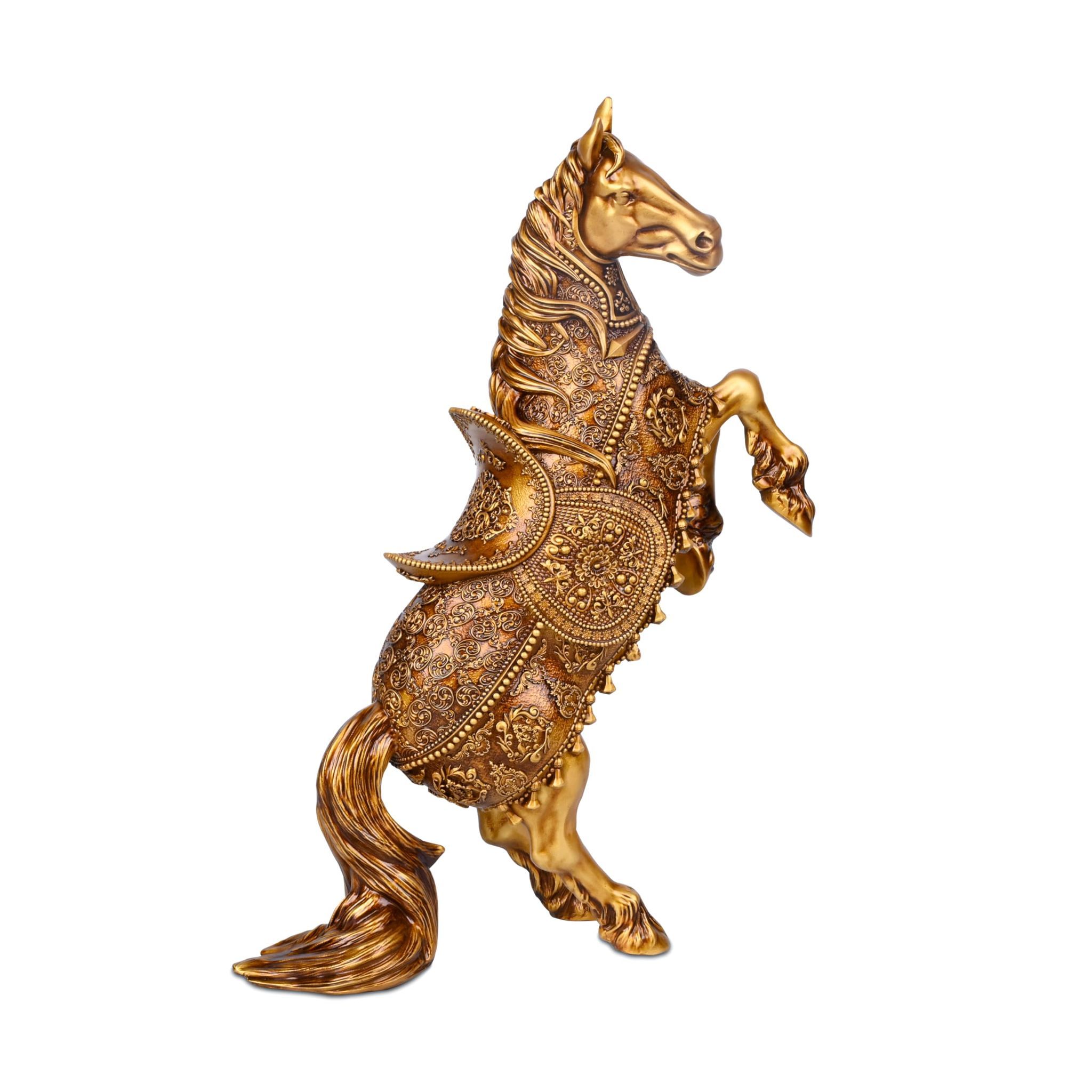 Artarium New Rising Horse Statue for Home Decor Showpiece for Home Office Living Room Vastu Wealth Income Decorative and Gifts Items