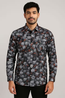 FOLO Men's Classic Black Full Sleeve Casual Shirt FOLO Men's Classic Black Full Sleeve Casual Shirt