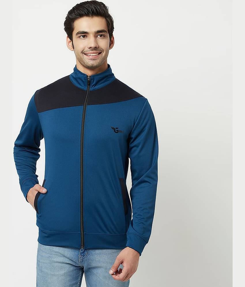 Glito - Blue Polyester Relaxed Fit Men's Casual Jacket ( Pack of 1 )