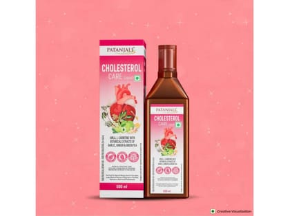 Patanjali Plant Based Cholesterol Care Liquid Bottle  500 ml