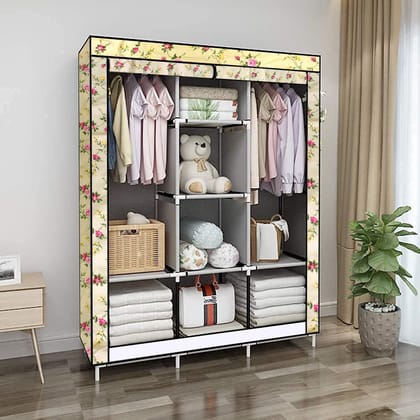 Big 8 Compartment Portable and Collapsible Wardrobe Racks (1 Set)