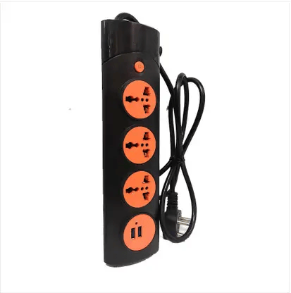 Spike Extension Board AD 516U With Universal Socket USB Charging Port, 1.5m Long Cord, 3 Pin Multi Plug for Office and Home Appliances