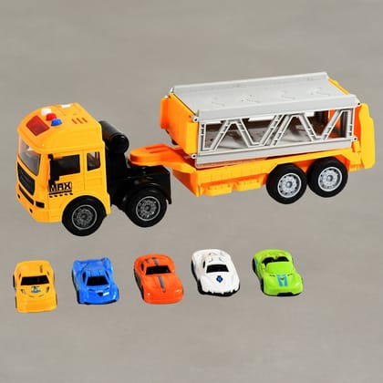 Realistic Long-Haul Toy Vehicle Transport Playset with Lights and Sound