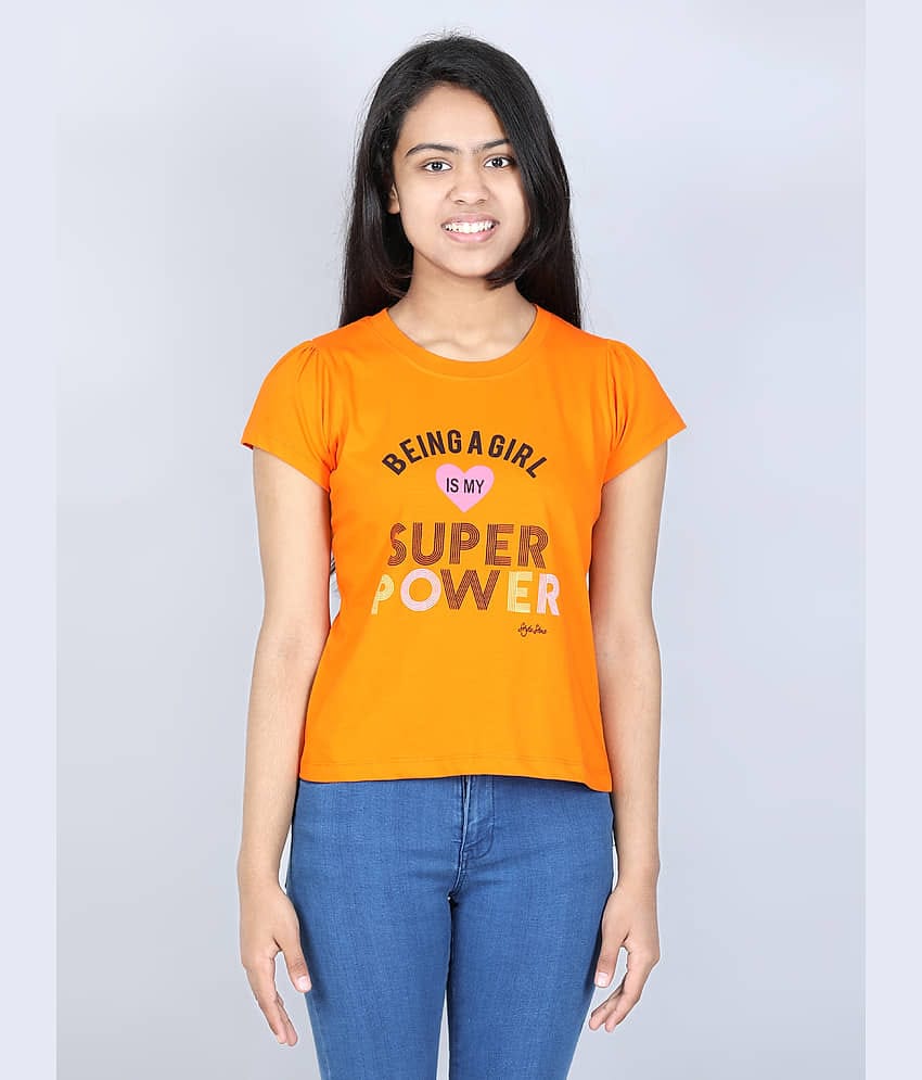 StyleStone Pack of 1 Girls 100% Cotton T-Shirt ( Red )