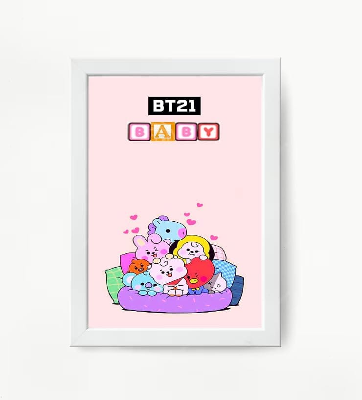 NOKKES Bts Army Bangtan Boy V suga J-Hope Jungkook Jin Jimin Rm 5X7 Inch Size Photo Frame Photo Home Office_AQW307