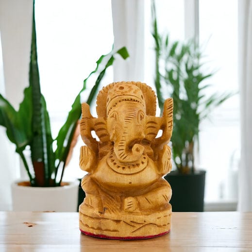 Wooden Idol of Lord Ganesha