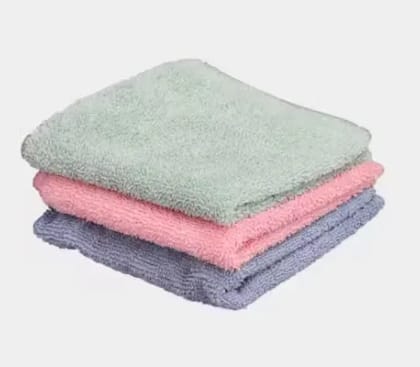 SG Luxury 3 Pcs Face & Hand Towel Combo || 220 GSM Thick & Super Soft Fabric || Quick Dry & Gentle on Skin || Multi-Color Daily Use Towels for Home & Travel