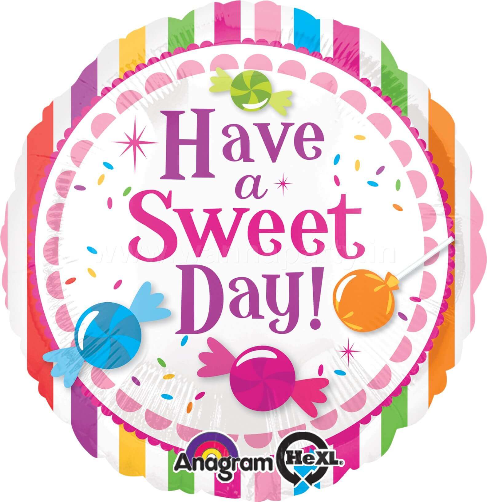 Wanna Party Have a Sweet Day Balloons 18" S40