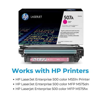 HP 507A Magenta Original LaserJet Toner Cartridge (CE403A)