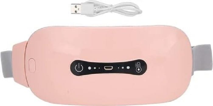 Electric Period Pain Relief Massager Belt for Women | Heating Pad with Adjustable Vibration for Menstrual Cramps & Lower Back Pain Relief