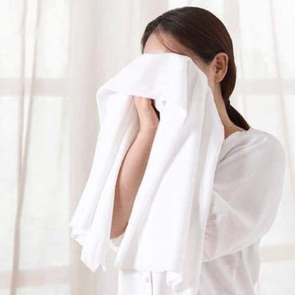 KUDIZE 70 GSM Disposable Non-Woven Face and Body Towel (18 x 18-inch) (45 X 45 CM) for Travel, Spa, Parlor, Massage, Makeup Removal, Beauty, Hair & Home Care (Pack of 100)