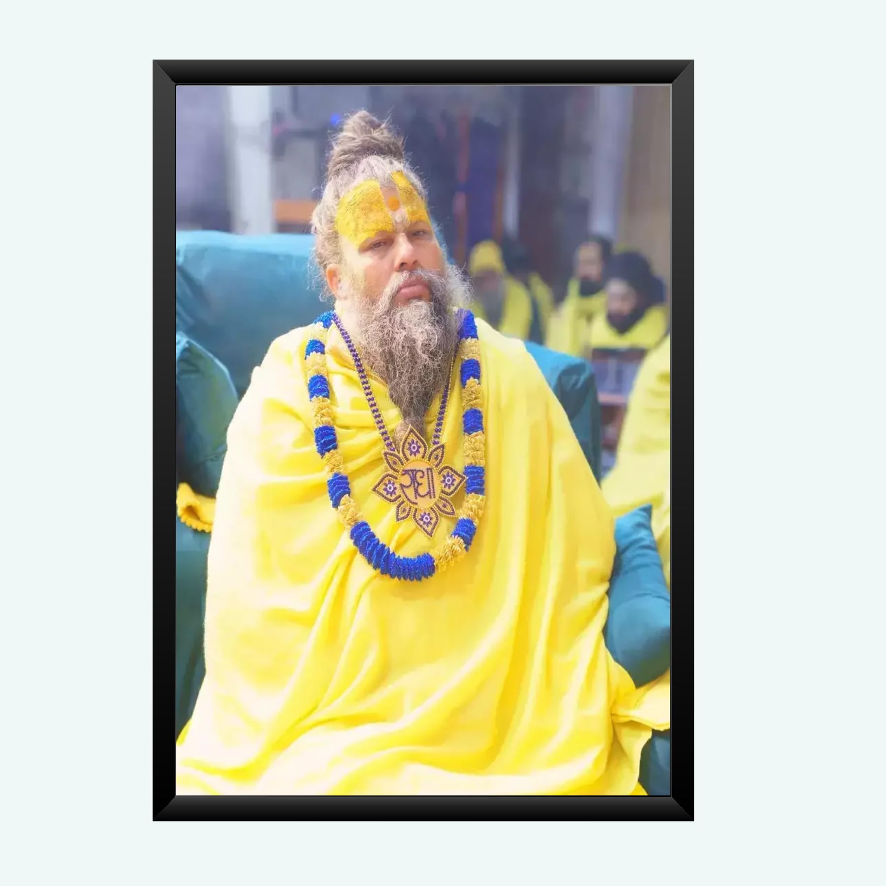 NOKKES Premanand Ji Maharaj Vrindavan Religious Photo frame 5X7 Inch Photo Frame_WEW58