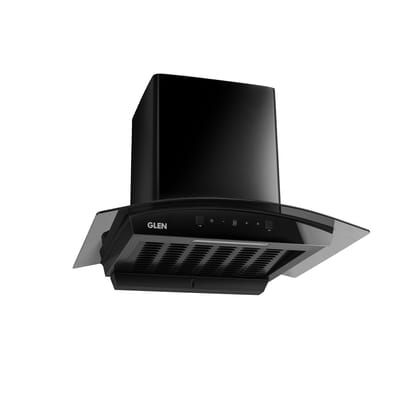 Glen 76 cm 1500 m/hr Filterless Thermal Autoclean Kitchen Chimney, Curved |(Hood Senza Turbo 76,Touch & Gesture Control, Digital Display, Black) Glen 76 cm 1500 m/hr Filterless Thermal Autoclean Kitchen Chimney, Curved |(Hood Senza Turbo 76,Touch & Gestu