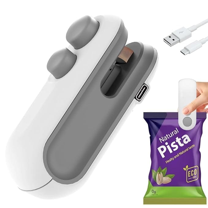 Sealing Machine - Portable Mini Handheld Sealing Clip for Food Bags, Snacks, Chips, Fresh Storage, Mini Handheld Food Bag Sealer