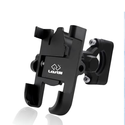 LastN 1 Year Warranty Universal Bike Mount Holder Metal Body 360 Degree Rotating Handlebar Metal Body Cradle Stand for Bicycle, Motorcycle, Fits All Smartphones