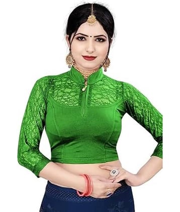 DELTIN HUB Maroon Readymade without Pad Cotton Blend Women's Blouse ( Pack of 1 )