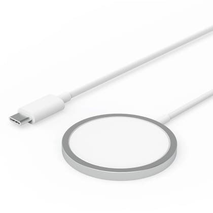 15W MagSafe Magnetic Wireless Charger Type-C  Fast Charging USB-C Induction Charger Compatible with All iPhone Mobiles & Air Pods
