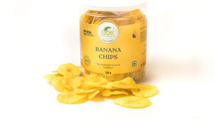 Bites of Kerala Classic Banana Chips 120g Pack of 1