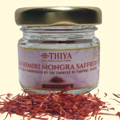 Thiya Kashmiri Mongra Saffron Thread | Kashmir's Finest | Mongra Saffron Threads | 1g | Lab Tested