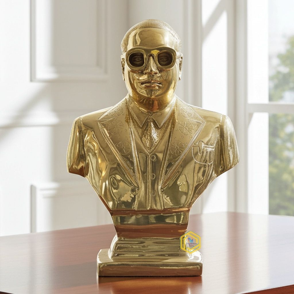 Brass Showpiece Ambedker Ji Statue - Decorative Home & Office Showpiece, Height : 17 Inch (BSMAS534 N)