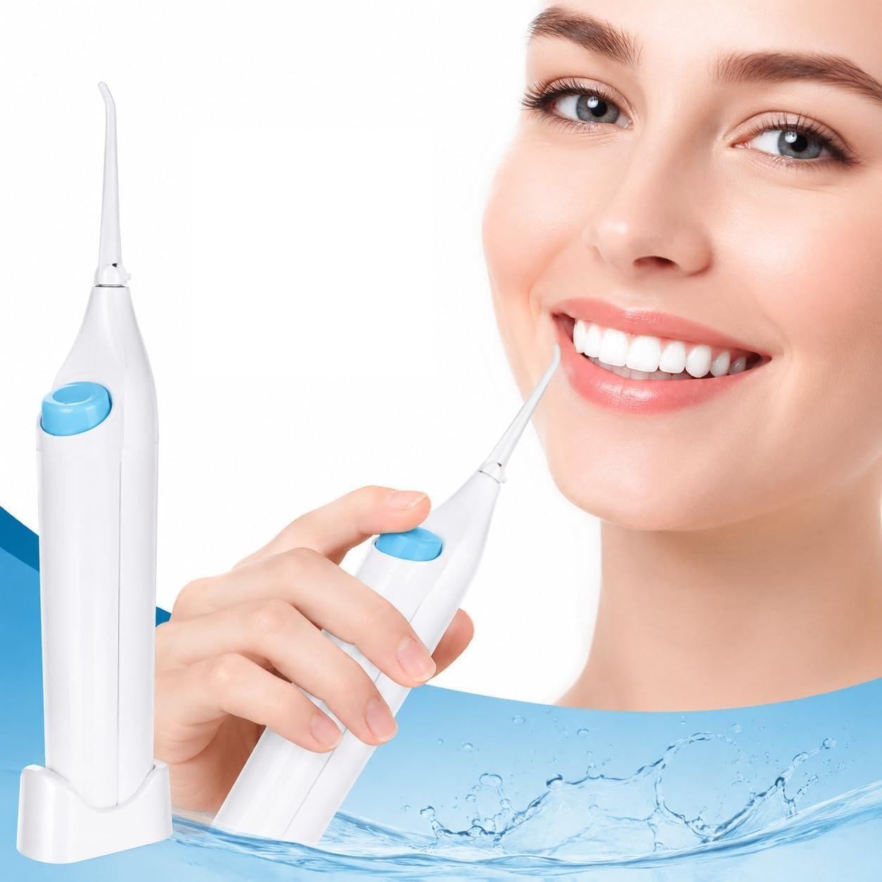 DHRUVINSRI Water Flosser Teeth Cleaner – Effective and Convenient Oral Care Tool for Deep Cleaning and Teeth Whitening. 21 * 3cm