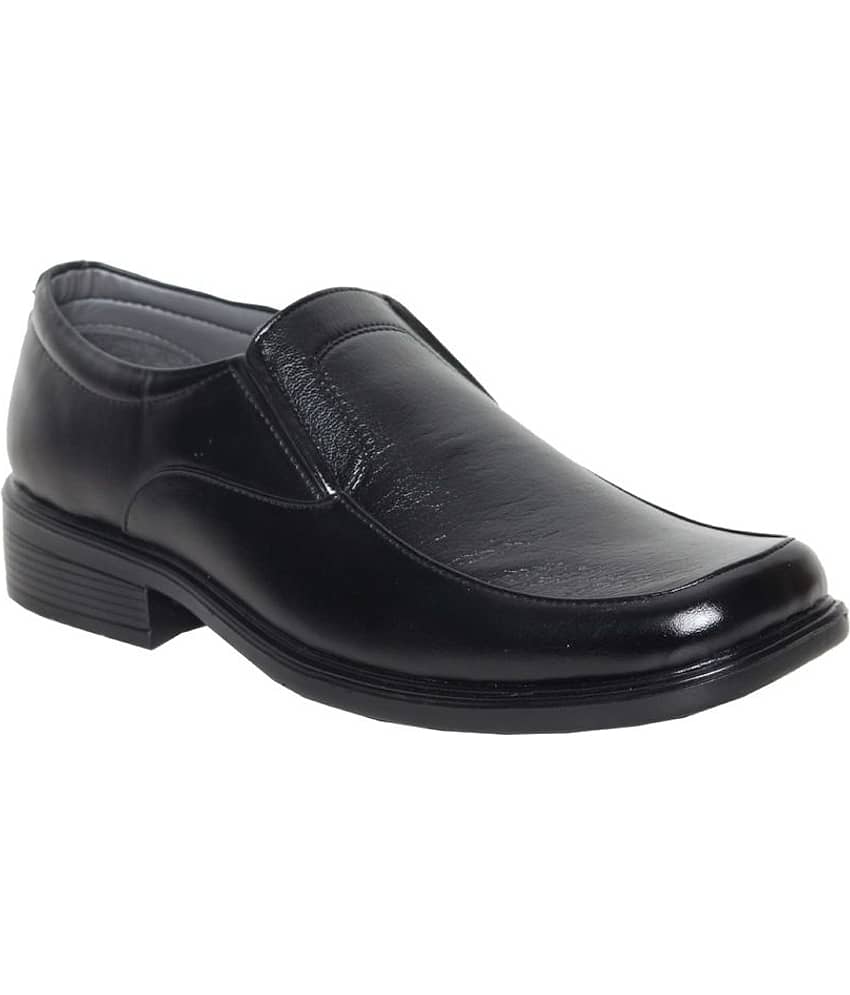 Leeport - Black Men's Slip On Formal Shoes