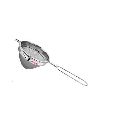 RK Sayti Stainless Steel Conical Strainer, 304 Grade Double Mesh, Premium Polish, Pack of 2, Medium Size