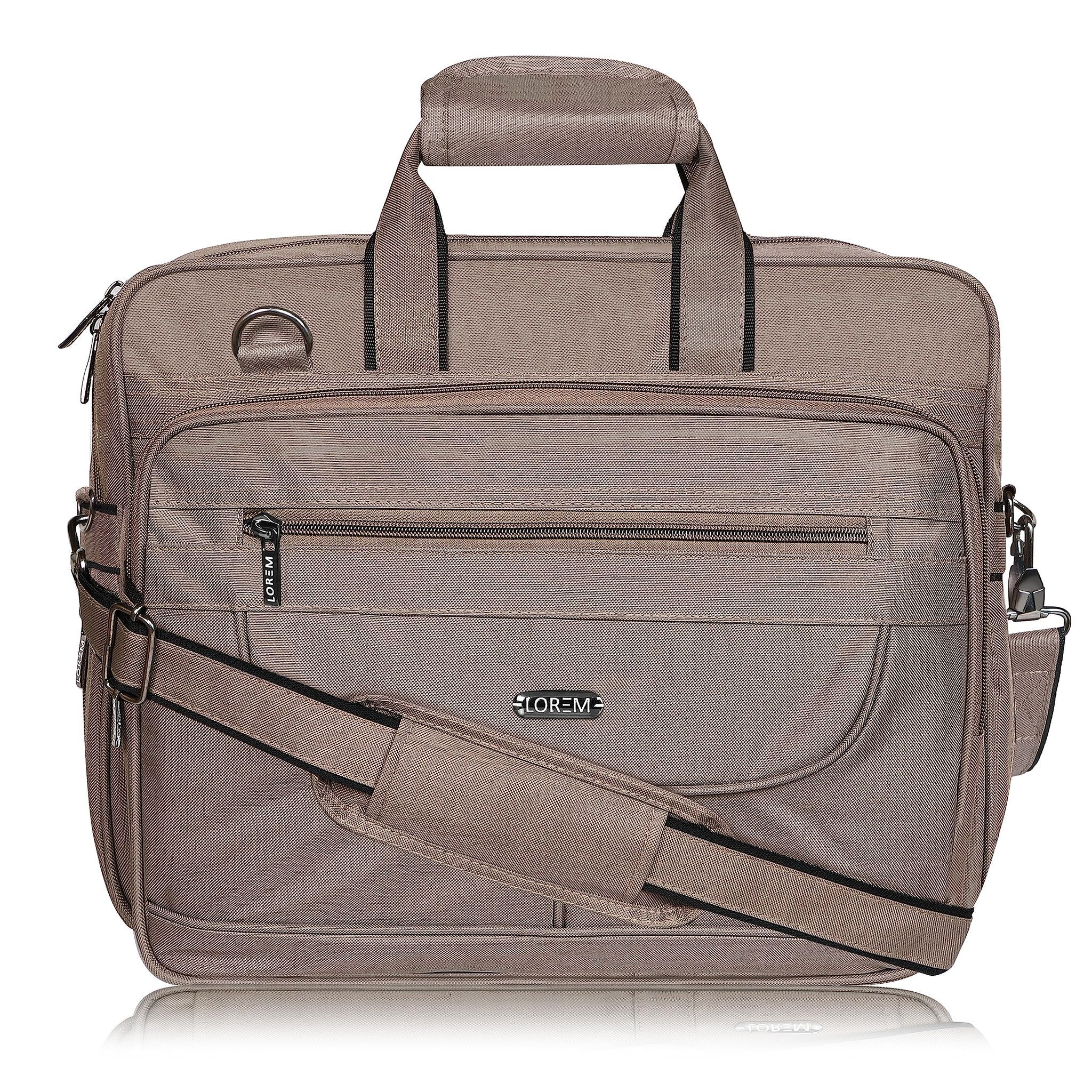 LOREM Faux Leather 28L Laptop Messenger Bag For Men