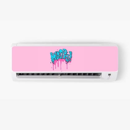 Wrapcart Woops AC Sticker - Split AC Decal | Air Conditioner Skin Wrapcart Woops AC Sticker - Split AC Decal | Air Conditioner Skin