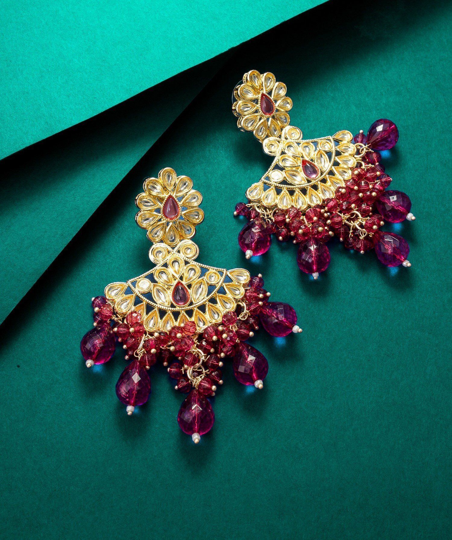 Morison Golden Diamond-Shaped Earrings Elegant Geometry