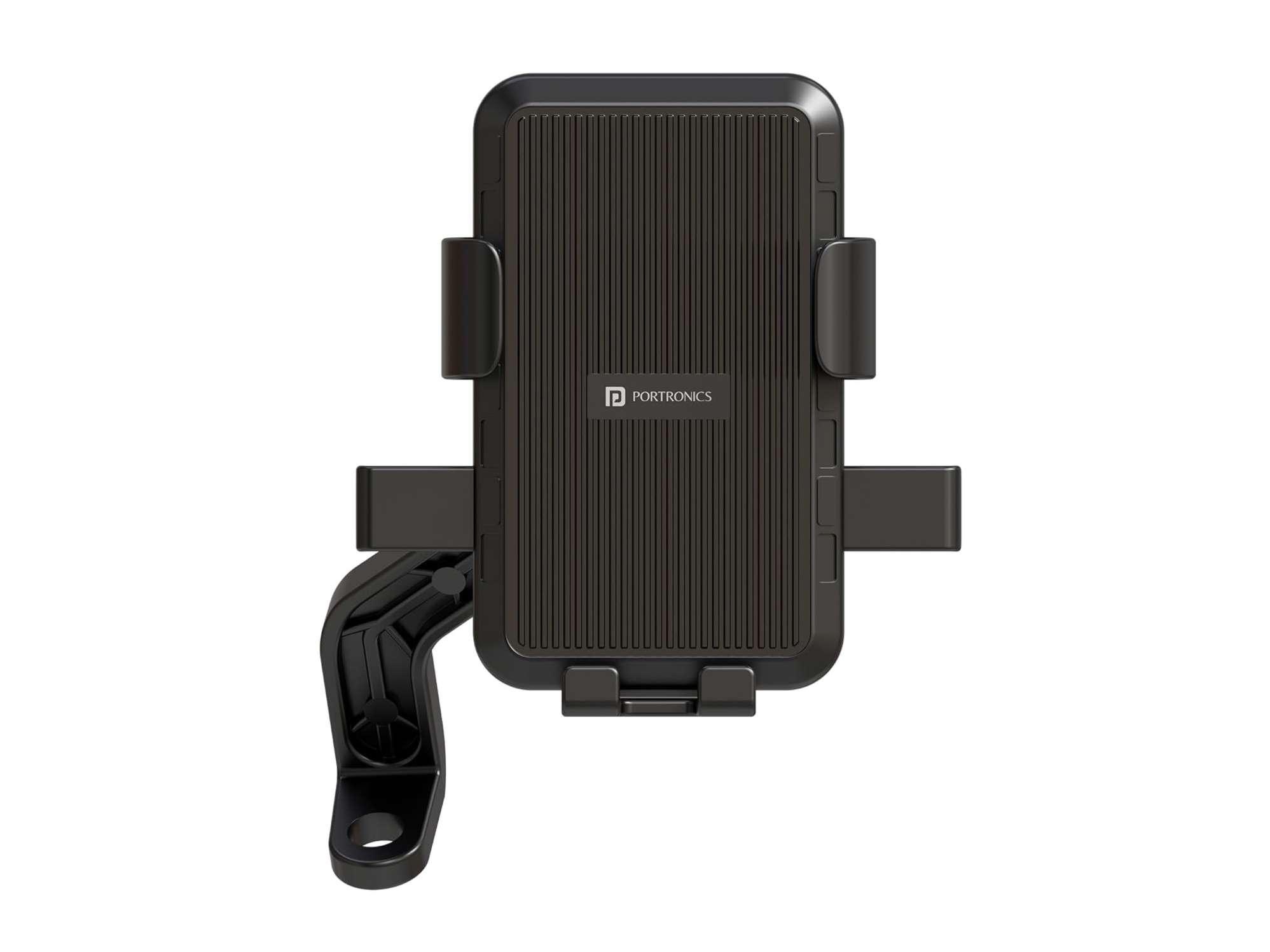 Portronics Mobike 5 Scooty/Scooter Phone Holder with Mirror Mount, 360 Degree Rotation, Strong Grip, Compatible with 4.7" to 7.2" Smartphone, Mobile Stand for Scooter, Cycle & Motorcycle