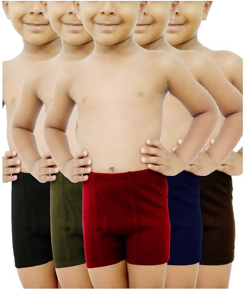 HAP Pack of 5 Boys Cotton Boxers ( Multi Color )