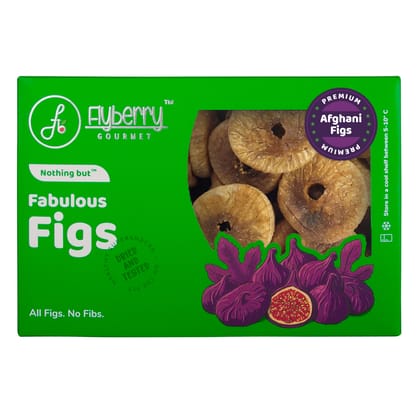Flyberry Gourmet Premium Afghani Figs, 400g | Good for Gut Health, Bones and Rich in Iron