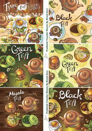 Brand Zero Pratibimb Transfer Sheets - Tea Lovers