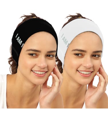 FREECULTR Unisex Bamboo Bandana, Anti Microbial Super Soft & Comfort Fit, Breathable Multipurpose Headband, Face Mask for Dust Protection and Sun - Size Printed Pack of 2-Black, White FREECULTR Unisex Bamboo Bandana, Anti Microbial Super Soft & Comfort Fit, Breathable Multipurpose Headband, Face Mask for Dust Protection and Sun - Size Printed Pack of 2-Black, White