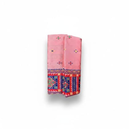 Traditional Pink Printed Ethnic Saree